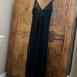 Black lace night gown